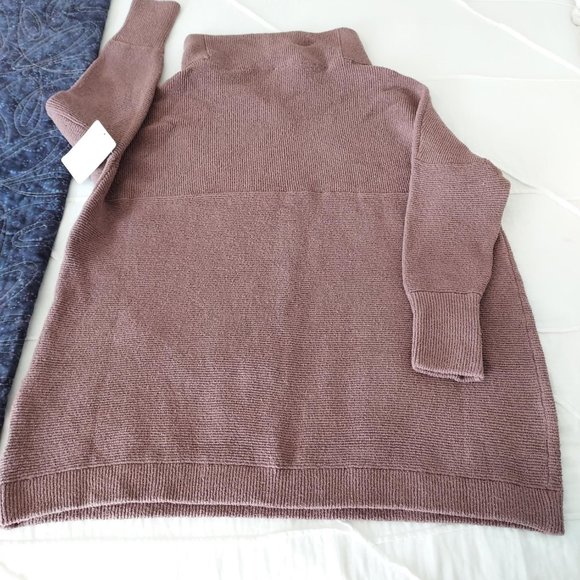 NWT Free People Ottoman sweater, brown/rose, XS - Picture 9 of 14